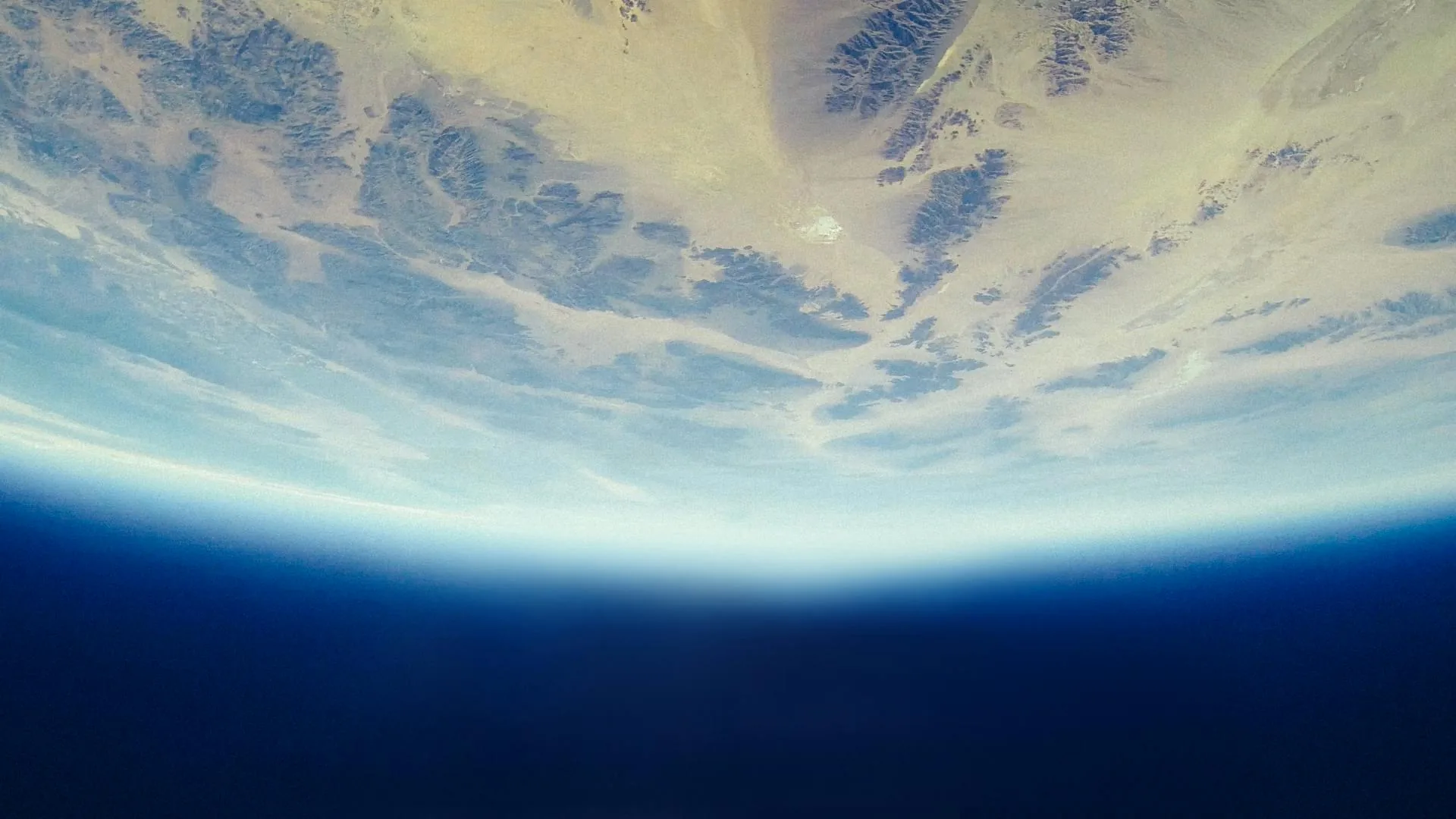 Planeta visto do espaço